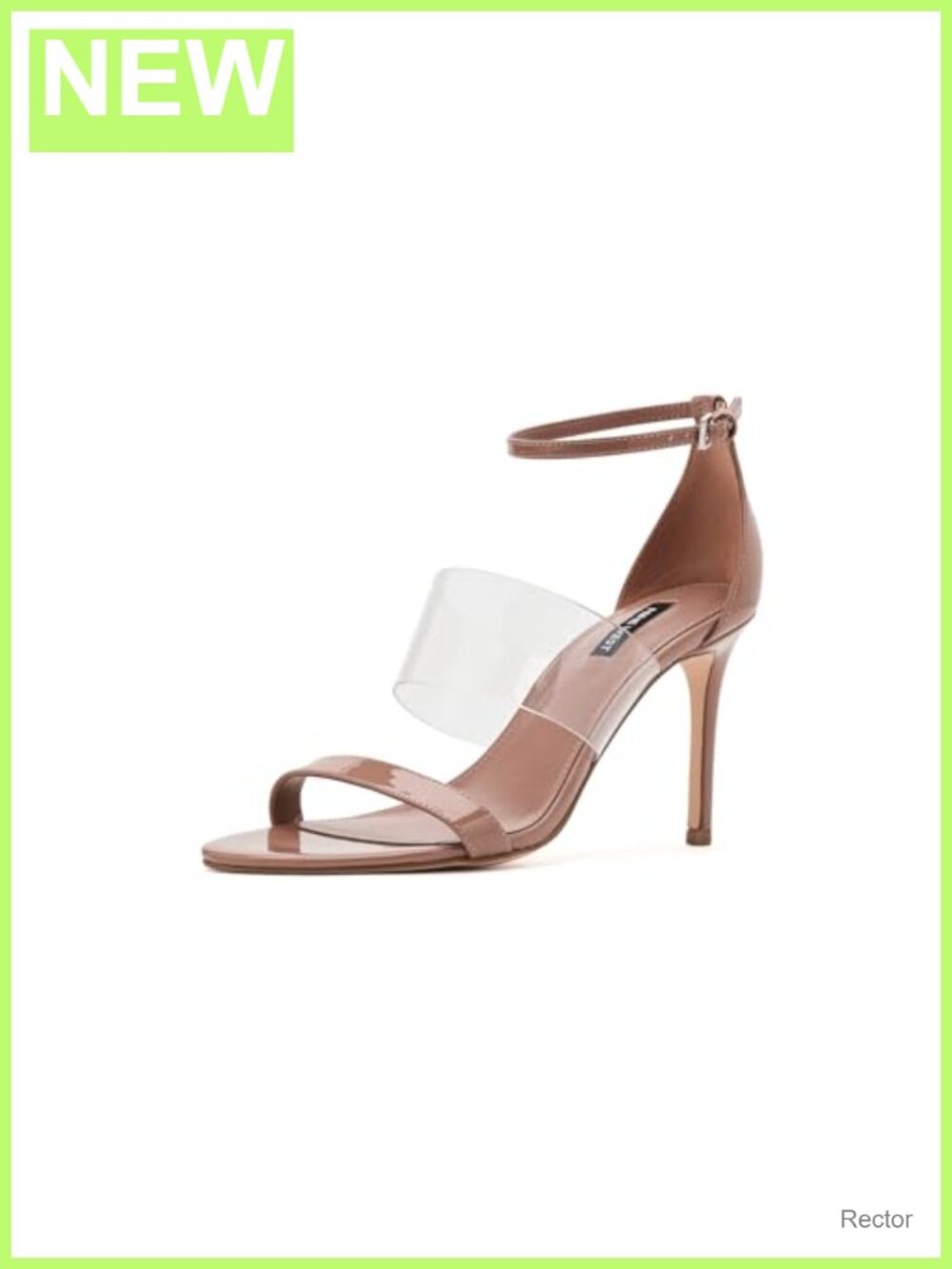 Heeled Sandals with Ankle Strap PU Stiletto Heel